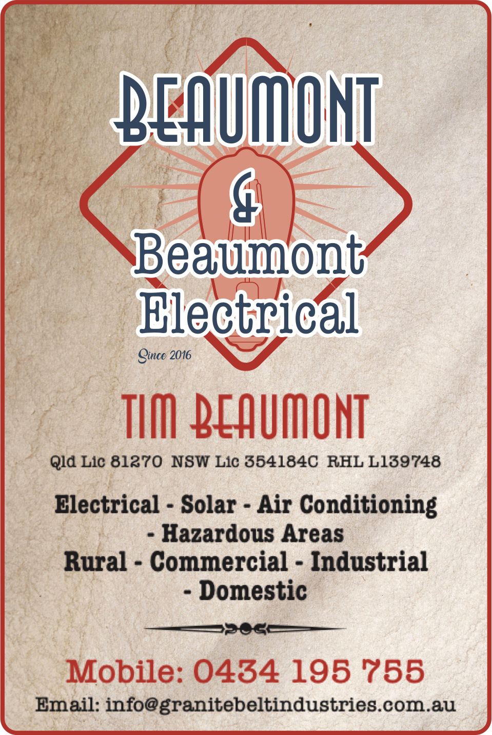 Beaumont and Beaumont Electrical logo