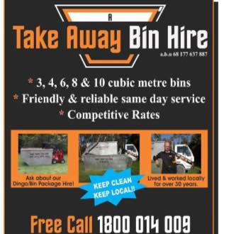 Take Away Bin Hire logo